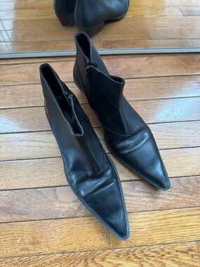 Vagabond Cassie Black Leather Ankle Boots